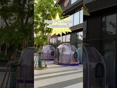 फ़्री स्टैंडिंग 10x10 पारदर्शी बबल टेंट हीट रेज़िस्टेंट पॉलीकार्बोनेट डोम टेंट