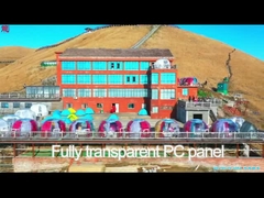 लाइटिंग सिस्टम के साथ यूवी प्रोटेक्शन पोर्टेबल विजिबल बबल टेंट