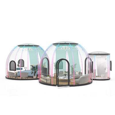 गुणवत्ता  Waterproof Glamping Bubble Tent Bubble Dome Tent For Leisure Facilities कारखाना