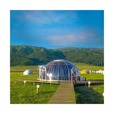 गुणवत्ता  Durable Lightweight 6m Geodesic Dome Thickness 3.5mm Dome Igloo Tent कारखाना