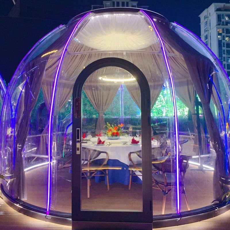 3m x 2.3m क्लियर डोम हाउस इग्लू पार्टी और कार्यक्रमों के साथ बुलबुला तम्बू
